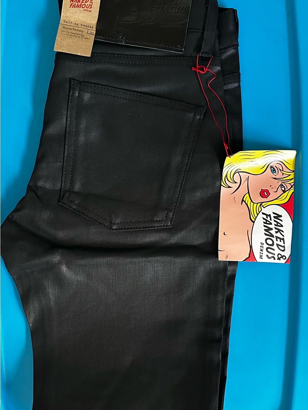 Naked & Famous Denim Black Skinny Jeans